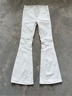 We The Free White Flare Jeans